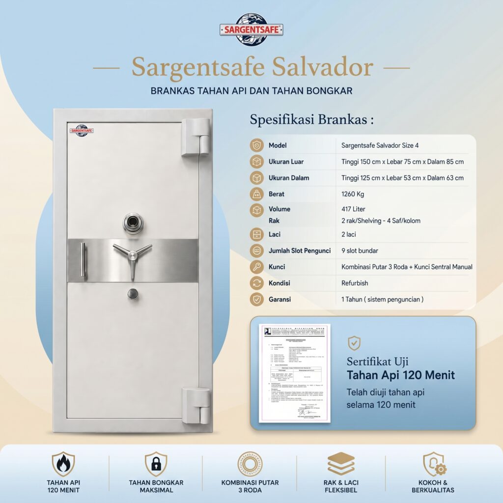 Brankas Sargentsafe Salvador Size 4