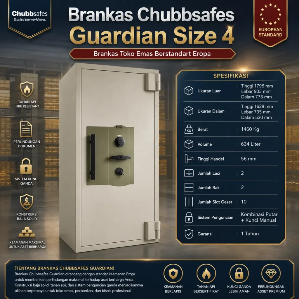Brankas Chubbsafes Guardian Size 4